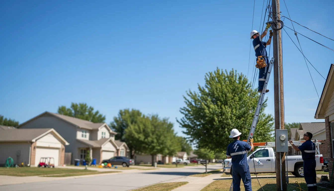 Residential electrician providing installation services in Laurel, NY